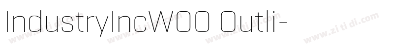 IndustryIncW00 Outli字体转换